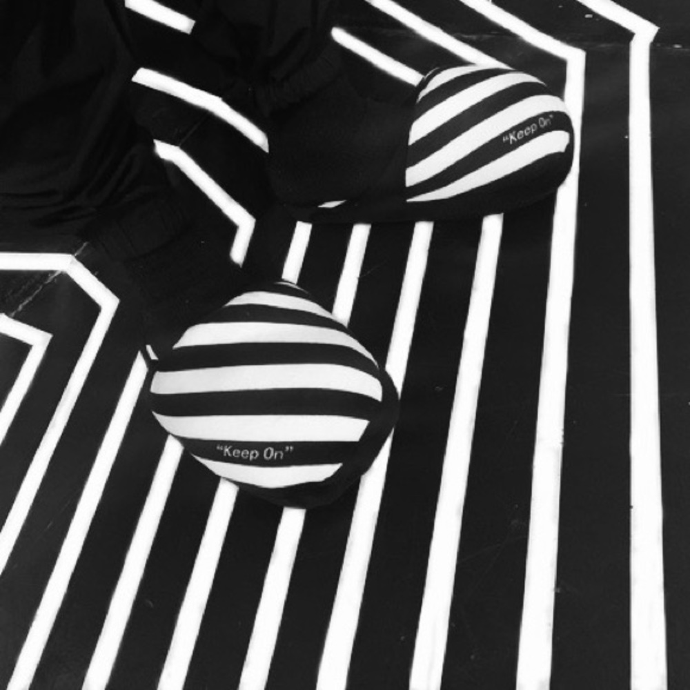 stripe slippers